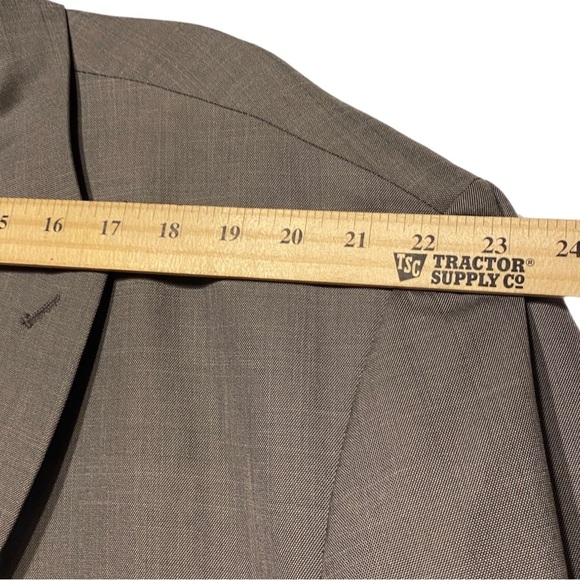 BUY 1 GET 1 SUIT COAT Stacy Adam Blazer Classic Fully Lined Two Vent 60R Gray - Picture 10 of 13